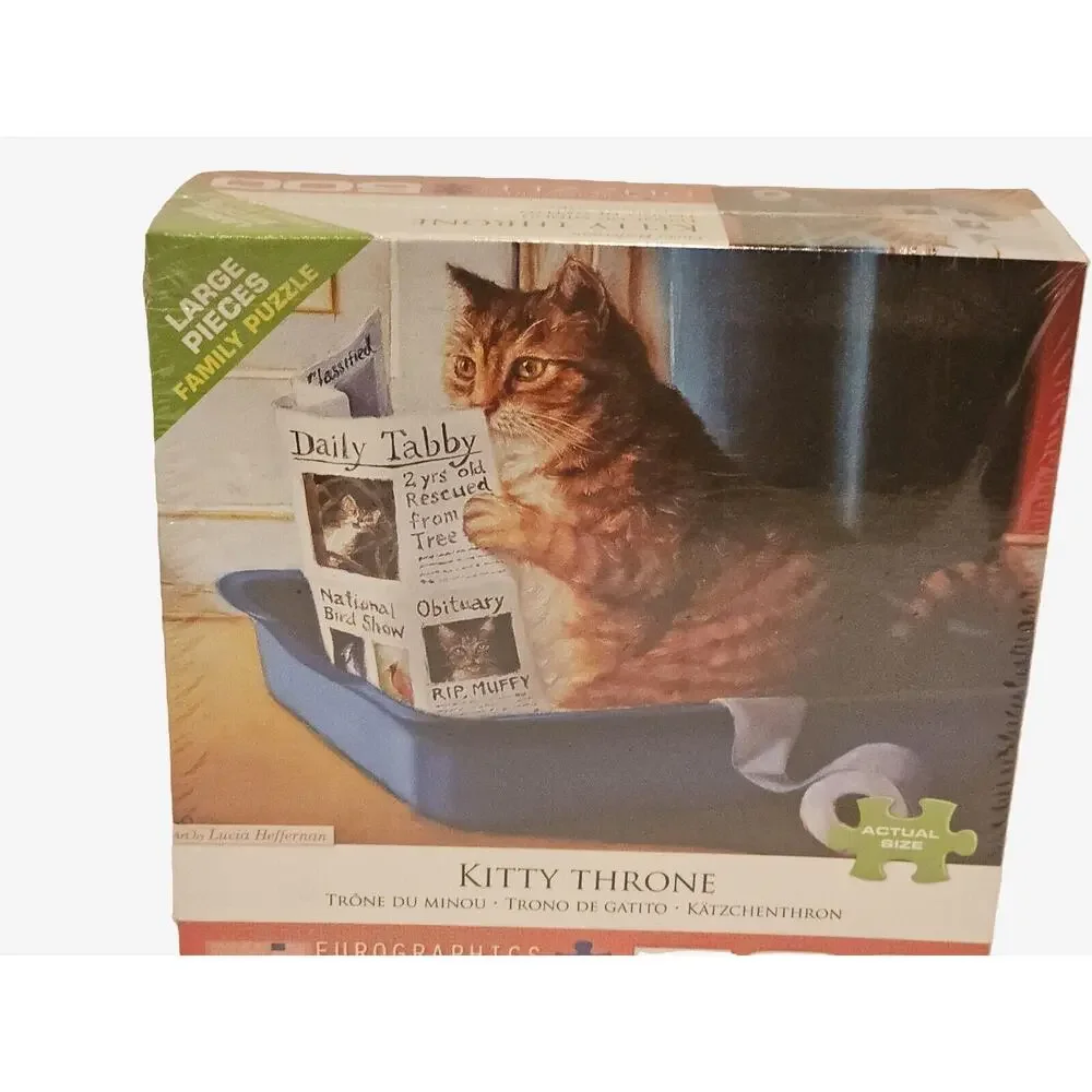 Eurographics Kitty Throne 500 Large Piece Jigsaw Puzzle SEALED